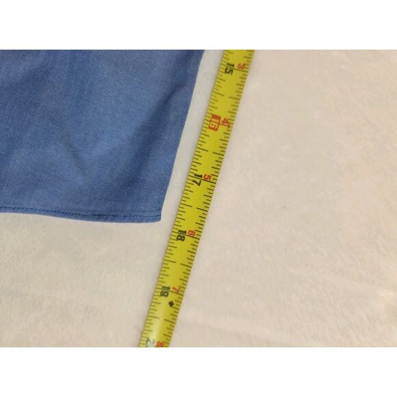 Brooks Brothers Shirt Mens Medium 16 34/35 Blue Long Sleeve Busines Work Preppy - Picture 7 of 11